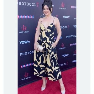 MON RENN Surreal Midi Dress in Surreal Black